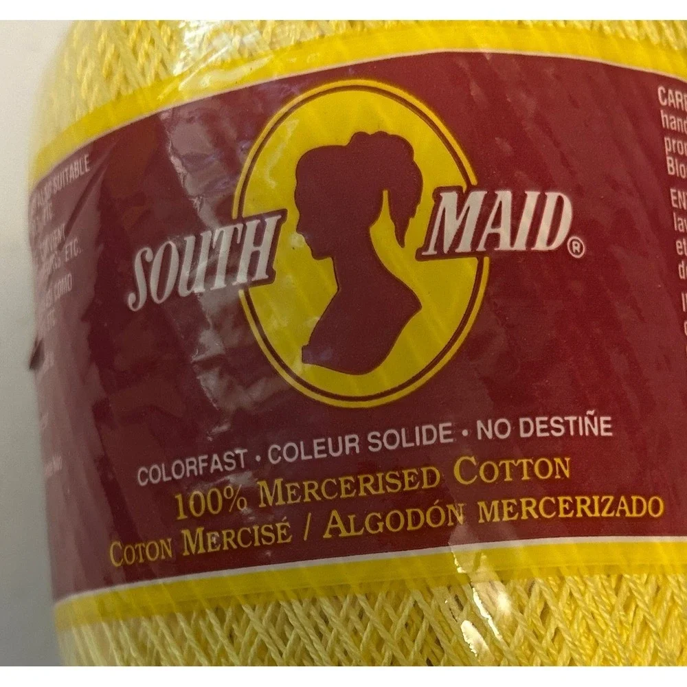 Bundle 2 new and 3 used South Maid Crochet Thread Size 10